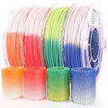 AMOLEN 3D Printer Filament Bundle, Temp Change PLA Filament 1.75mm Bundle,Color Change with Temperature Filament Sets, 3D Printing Filament +/- 0.02mm, Green/Blue/Red/Orange, 200g X 4 by AMOLEN