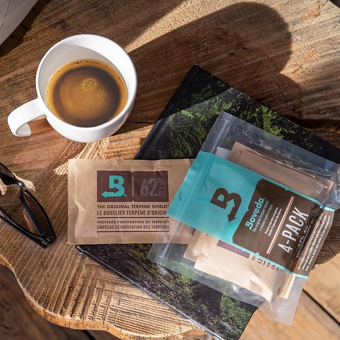 Boveda 62% Two-Way Humidity Control Packs For Storing 1 lb – Size 67 – 4 Pack – Moisture Absorbers for Storage Containers – Humidifier Packs – Hydration Packets in Resealable Bag - Image 2