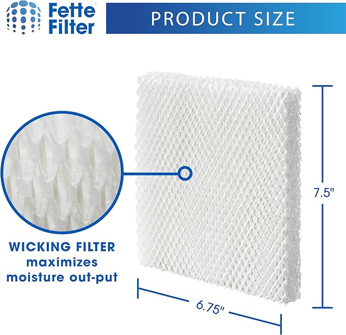 Fette Filter - Filter T Humidifier Wicking Filters Compatible with Honeywell HFT600T HFT600PDQ for Honeywell Tower Humidifier HEV615 Series & HEV620 Series. Includes 2 Replacement Filters. - Image 2