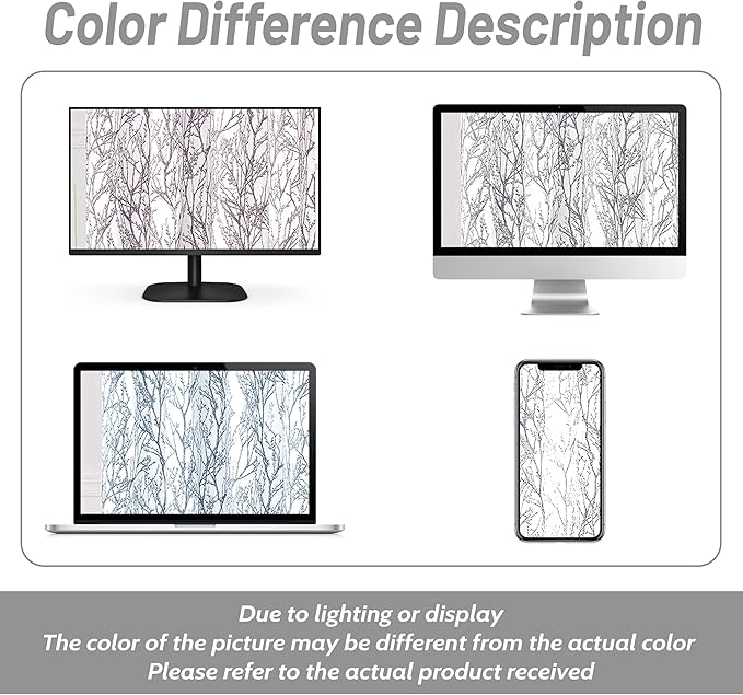 DriftAway Tree Branch Blackout Curtains Double Layer 96 Inches Long for Bedroom Printed Patterned Classic Thermal Insulated Summer Sound Lined Grommet Drapes for Living Room 2 Panels Gray/White - Image 9