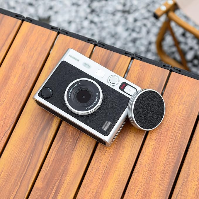 Retro Leather Lens Cap for Fujifilm Insta Mini EVO, Aluminum Anti-Dust Anti-Scratches Lightweight Camera Lens Cover with Soft EVA Interior, Accessories for Fuji Mini Evo Lens Protection Cover - Image 6