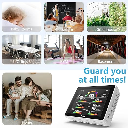 15 in 1 Air Quality Monitor Indoor with Large Display - Image 6