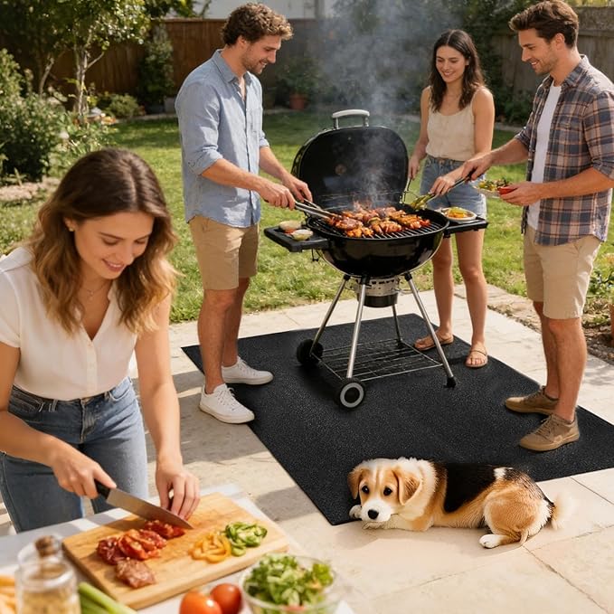 Foldable Mat - 849g Felt Waterproof Floor Pad, Dustproof Storage Shed Liner, Heavy Duty Protective Ground Cover, Moisture Barrier Base Layer, Anti Slip Workshop Flooring for Outdoor Garden Backyard - Image 3