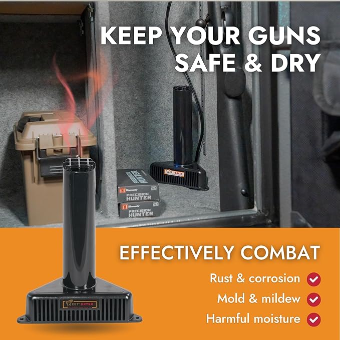 PEET Dryer, SafeKeeping Dryer and Dehumidifier for Gun Safes and Storage Cabinets, For Up to 300 Cubic Feet of Enclosed Space - Image 2