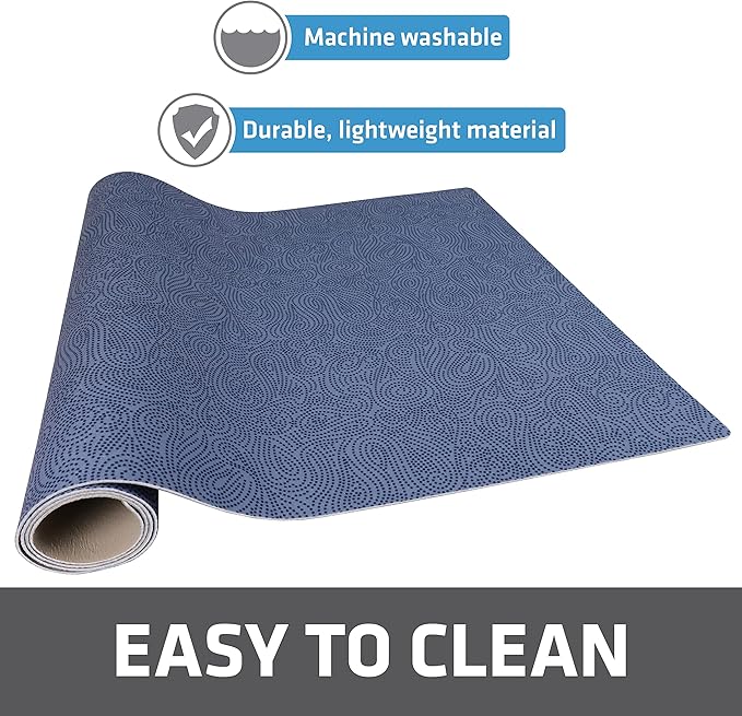 Drymate Premium XL Under Sink Mat, Waterproof Cabinet Protection Mats for Kitchen & Bathroom, Absorbent Shelf Liners, Slip-Resistant, Non-Adhesive, Machine Washable (USA Made)(24”x59”)(Blue) - Image 6