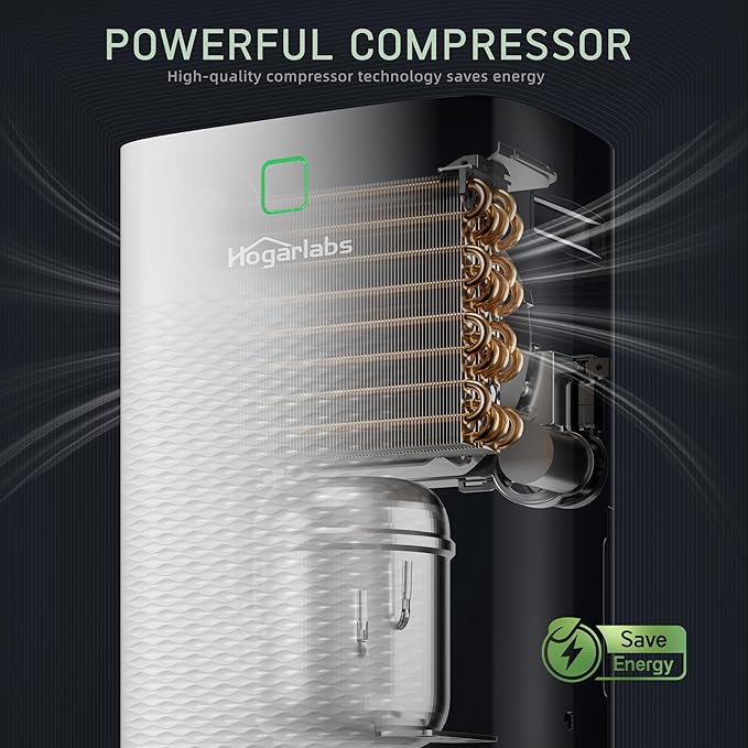 HOGARLABS 50 Pint Smart Dehumidifiers for Home and Basements, with 3 Working Modes, Overflow Protection, and Auto Shut off Restart. Ultra Silent Dehumidifier with Drain Hose and Digital Control Panel. - Image 8