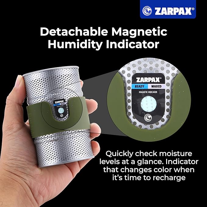 7oz Desiccant Canisters for Gun Safe 2-Pack – Reusable Gun Safe Dehumidifier Canisters, Silica Gel Canister for Safe Humidity Control, Moisture Absorber for Gun Safes and Ammo Boxes - Image 3
