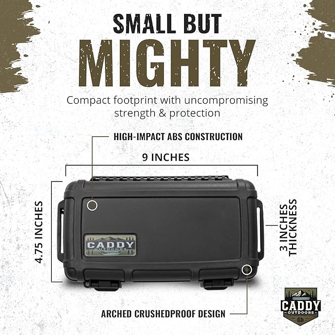 Waterproof Storage Case 1.2 L Capacity – Heavy-Duty Gear Box with Foam, Carabiner & Lanyard – Crushproof, Airtight Outdoor Container for Camping, Hiking, Fishing - Image 5