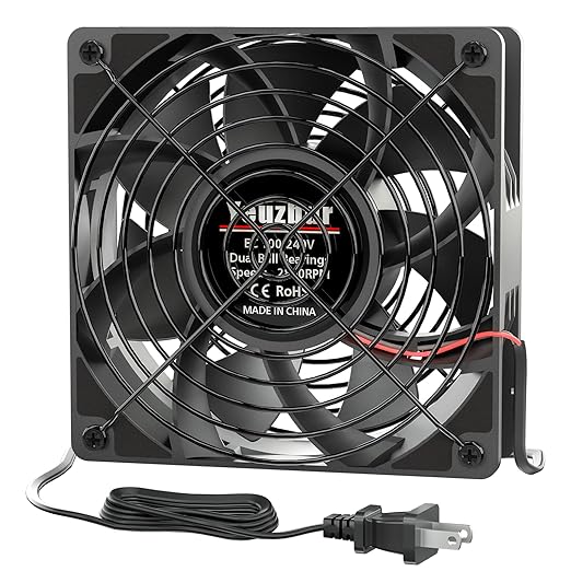 EC Axial Fan, Yeuzbur AC Vent Fan 110V 120V 240V Small Exhaust Fan 120mm x 38mm, for DIY Cooling Ventilation Exhaust Projects by Unknown