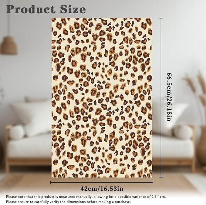 Leopard Couch Headrest Covers Non-Slip Sofa Slipcover with Pins Wear Resistant Furniture Headrest Protector for Recliner for Kids Pets Family Home Decor - Image 6
