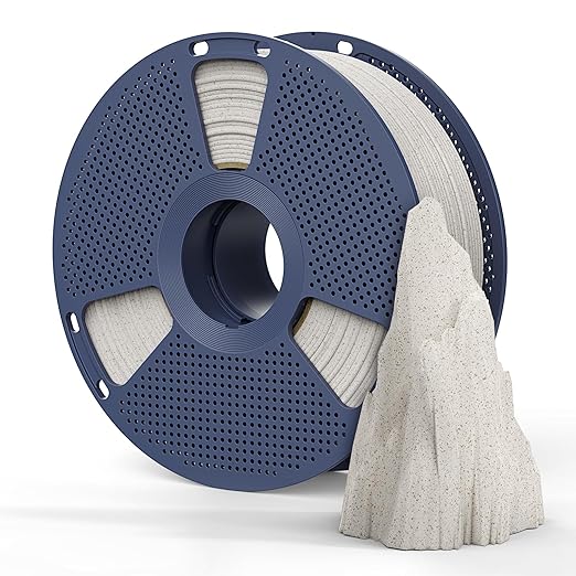 Marble PLA Filament 1.75mm, Natural-Like Texture, Less Brittle, 1kg(2.2lbs) SUNLU High Speed Rock PLA 3D Printer Filament, Shadow Storm by YOOPAI