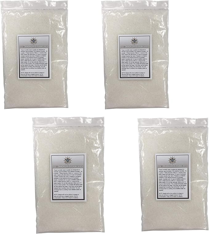 Prestige Import Group Crystal Gel Humidification Beads for Humidors - 2 Pounds (4 x 8oz Bags) by PrestigeImportGroup