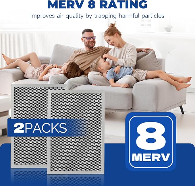 2-Packs 5695 Washable MERV 8 Dehumidifier Filter 8x12x1 Compatible with AprilAire Whole-House Models 1820 1820Z E070 E070KZ E070KZM E070N E070T E070Z Replacement Filter - Image 6