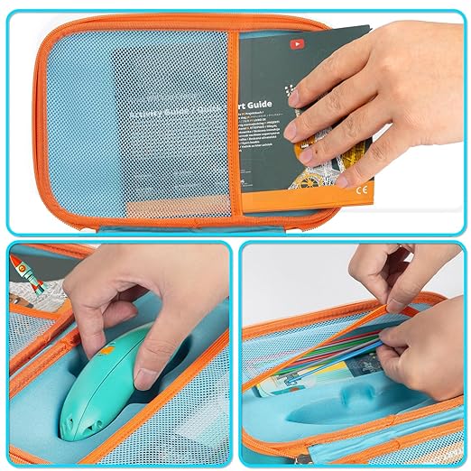 Case Compatible with 3Doodler Start+ Essentials (2024 2023) 3D Pen Set for Boy & Girls, Art Activity Set Educational STEM, Travel Carrying Case for 3D Printing Filament Refill and USB Cable (Box Only) - Image 5
