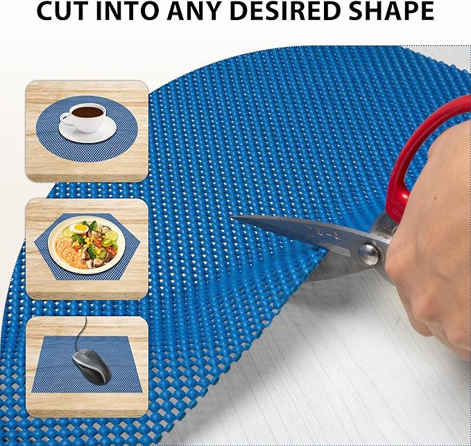 Shelf Liners for Cabinets-Drawer Liner Cabinet Liners for Shelves Kitchen,Non-Adhesive,Non-Slip,Navy Blue,12 x 180 inch - Image 2