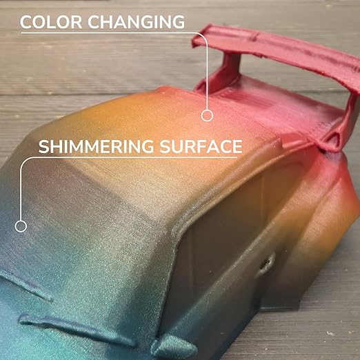 Polymaker Panchroma Gradient Starlight PLA Rainbow 3D Printing Filament, 1.75mm 1KG, Premium Gradient PLA, Easy to Print, AMS Compatible, Perfect for Figurines, Tabletop Models, Ornaments and Jewelry - Image 3