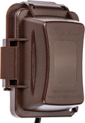 Bates- Weatherproof Electrical Outlet Cover, 1-Gang, Brown Outdoor Outlet Cover Weatherproof, Outdoor Plug Cover, Outlet Cover Box by BatesChoice