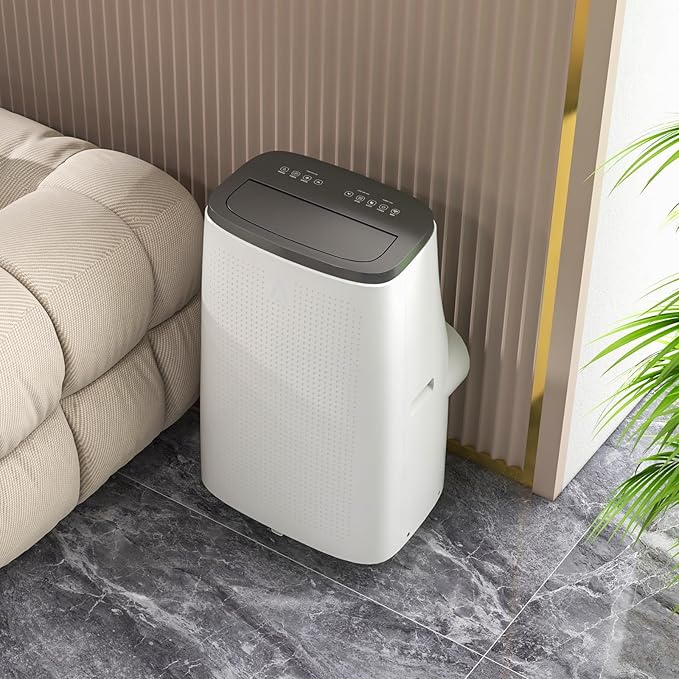 14,000 BTU Portable Air Conditioner (AC) for 750 Sq Ft Rooms – 3-in-1 Cooling, Dehumidifier & Fan w/Self-Evaporative Tech (No Drain). Sleep Mode + Auto-Swing. Includes Remote & Window Kit. Easy Insta - Image 3
