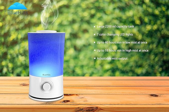 BlueHills Premium 2000 ML XL Large Essential Oil Diffuser Aromatherapy Humidifier for Large Room Home 40 Hour Run Huge Coverage Area 2 Liter Extra Large Capacity Huge Diffuser High Mist White E001 - Image 9