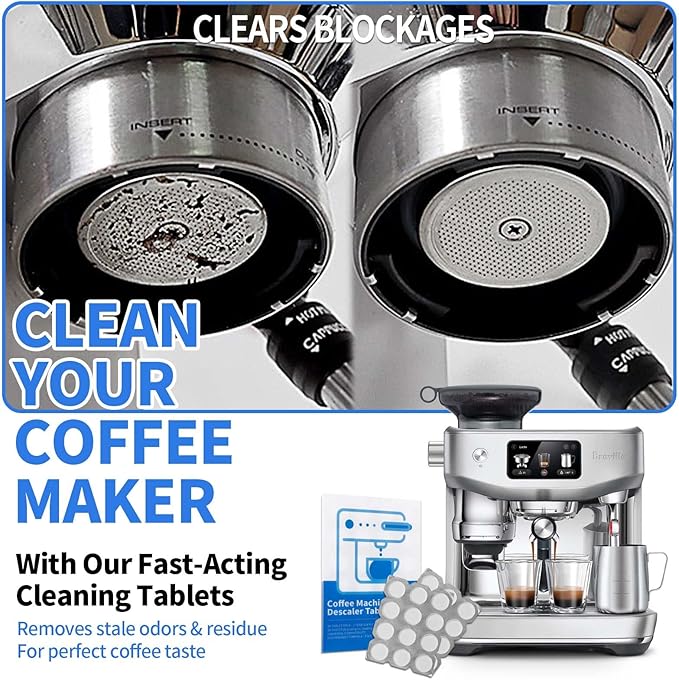 Coffee Descaler Tablets - 24 Count Universal Cleaner for Keurig, Nespresso, Descaling Solution for All Single Serve & Drip Coffee Makers - 1 Year Supply, 3X Faster Acting Coffee Maker Cleaner - Image 4