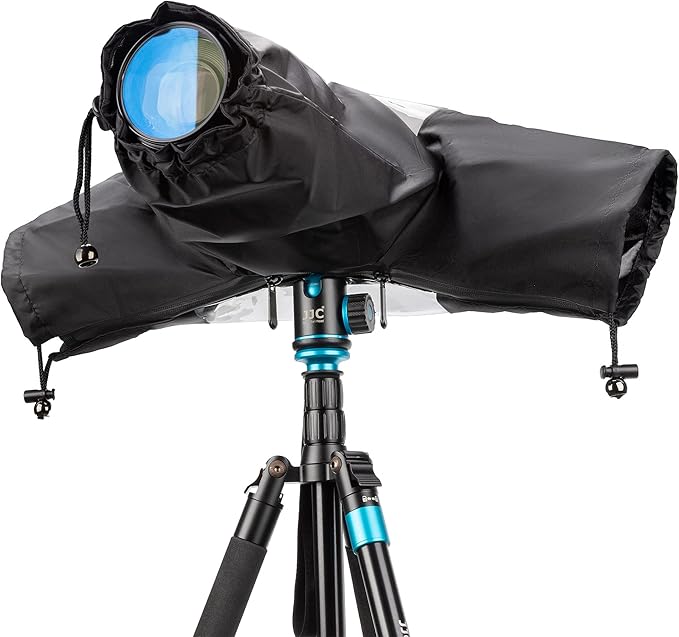 Professional Waterproof Camera Rain Cover for Canon for Nikon for Sony for Fujifilm and More DSLR Mirrorless Cameras with Lens, Camera Accessories for Photography by Kiorafoto
