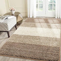 Smiry Dog Door Mat for Muddy Paws, Absorbs Moisture and Dirt, Low-Profile Entryway Mat with Non-Slip Backing, Entry Indoor Outdoor Doormat for Inside Floor (71x47 Inches, Khaki, Striped) by Smiry