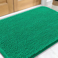 OLANLY Dog Door Mat for Muddy Paws 30x20, Absorbs Moisture and Dirt, Absorbent Non-Slip Washable Doormat, Quick Dry Chenille Mud Mat, Entry Indoor Entryway Carpet for Inside Floor, Emerald Green by OLANLY
