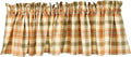Park Designs Farmhouse Kitchen Valances for Windows - Lemon Pepper | Fall Decor Window Valance Curtains | Plaid Curtain Valances for Windows | Ideal for BOHO Living Rooms & Bathrooms | 72" x 14" by ParkDesigns