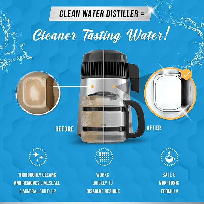 ACTIVE Distiller Descaler Citric Acid Cleaner - 2 Lb Bulk for Cleaning Water Distillers, Pure Citrus Acid Crystals Universal Residue Descaling Portable Distiller, Kettle, Boiler, Dispenser - Image 5