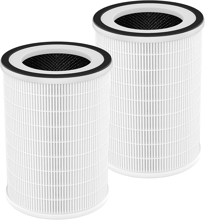 True HEPA KILO Filter For Afloia KILO, KILOPLUS, KILOPRO, MIRO, MIRO PRO and for MORENTO MR-Kilo, Kalo Air Purifier, 360° 3-Stage Filtration for Home Bedroom Large Room Odor Dust Pollen Smoke, 2 Pack by ShufudeJa