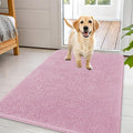 OLANLY Dog Door Mat for Muddy Paws 44x32, Absorbs Moisture and Dirt, Absorbent Non-Slip Washable Doormat, Quick Dry Chenille Mud Mat for Dogs, Entry Indoor Entryway Carpet for Inside Floor, Dusty Rose by OLANLY