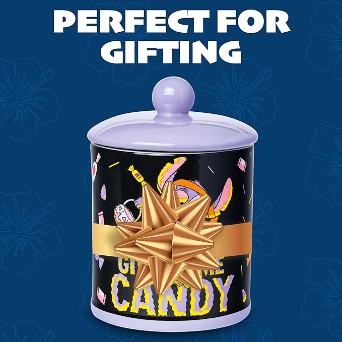 Silver Buffalo Disney Lilo and Stitch Halloween Mummy Give Me Candy Ceramic Cookie Snack Jar (Large) - Image 7