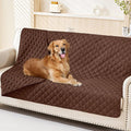 Smiry Waterproof Dog Bed Cover Pet Blanket, Soft Washable Dog Blanket for Furniture Bed Couch Sofa Reversible, Checkered (68"x82", Brown/Brown) by Smiry