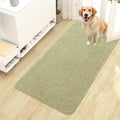 OLANLY Dog Door Mat for Muddy Paws 44x24, Absorbs Moisture and Dirt, Absorbent Non-Slip Washable Doormat, Quick Dry Chenille Mud Mat for Dogs, Entry Indoor Entryway Carpet for Inside Floor, Vanilla by OLANLY