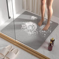 Square Shower Mat Set 2 Piece, Super Non Slip Shower Mats for Inside Shower, Soft PVC Loofah Bath Mat Without Suction Cups for Tub, Quick-Dry, Easy Clean Bathroom Accessories, (24"x16"+24"x24",Grey) by LYGLIGH
