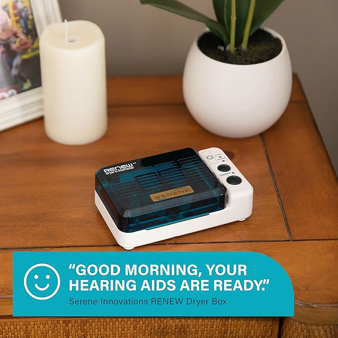 Hearing Aid Dryer Dehumidifier – Cochlear Implant & Hearing Aid Cleaner Removes Sweat & Moisture from Hearing aids & Wireless Earbuds in High Humidity – Hearing Aid Dehumidifier by Serene Innovations - Image 2