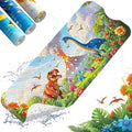 XIYUNTE Baby Bath Mat for Tub Non Slip Kids Bath Mat - 40''x16'' Extra Long Cartoon Turtle Baby Bath Tub Mat Eco-Friendly Toddler Bath Mats with Suction Cups & Drain Holes, Easy to Clean & Easy Drying by XIYUNTE