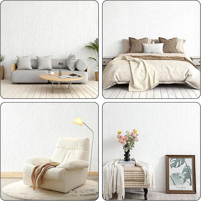 3D Wall Panels Peel and Stick – 23.82"x110" PVC Faux Texture, Self Adhesive Waterproof Wall Covering, DIY Accent Wall, Sofa Background Backsplash & Modern Home Decor, Covers 18 sq.ft - Image 4