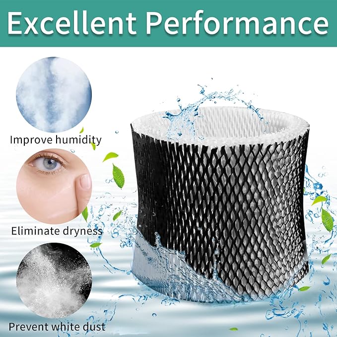 HWF64 Humidifier Filter for Sunbeam Humidifier Filter B, SCM1746, Long-Last & Sturdy, Fits Holmes HM1746, HM-1745 and Bionaire BWF64, 3 Pack - Image 3