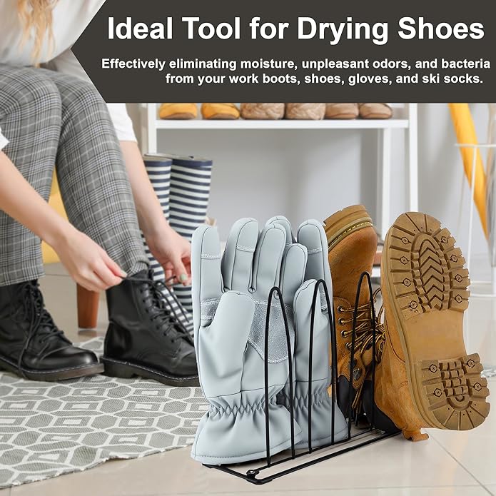 Metal Shoe Drying Rack, Shoes, Boot, and Glove Drying Rack, Dryer Racks for Shoes and Dryer Shoe Racks Inside Dryers - Image 5