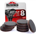 Non Slip Furniture Pads X-Protector - 8 PCS 1 1/2” - Premium Furniture Grippers - Self-Adhesive Rubber Feet for Furniture - Keep Furniture in Place! by X-Protector