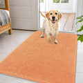 OLANLY Dog Door Mat for Muddy Paws 44x32, Absorbs Moisture and Dirt, Absorbent Non-Slip Washable Doormat, Quick Dry Chenille Mud Mat for Dogs, Entry Indoor Entryway Carpet for Inside Floor, Orange by OLANLY