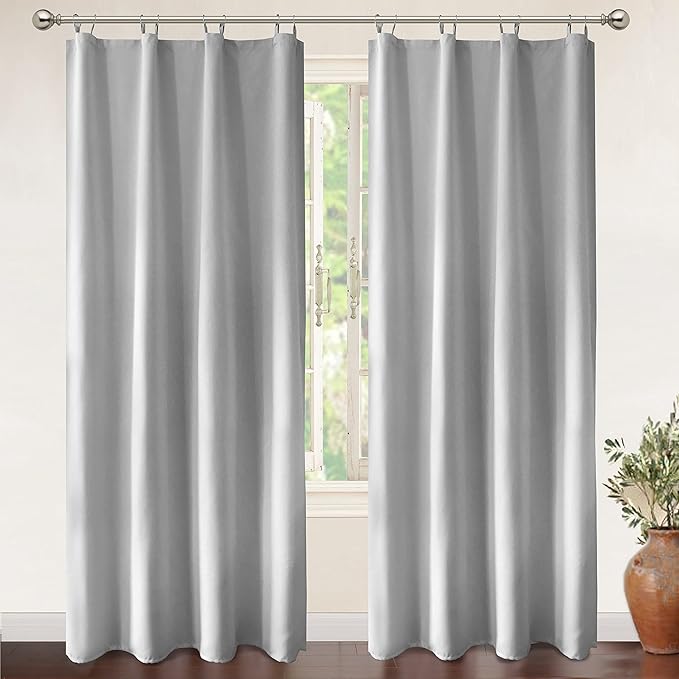DriftAway Thermal Insulated Blackout Curtain Liner 2 Panels Each Liner Size 50 Inch by 68 Inch Rings Included - Image 2