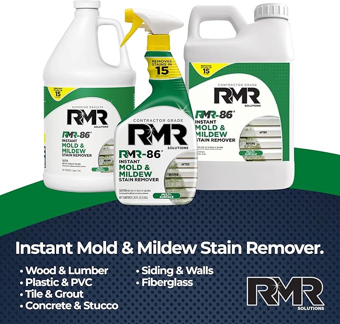 RMR-86 Instant Mold and Mildew Stain Remover Spray - Scrub Free Formula, 30 Fl Oz - Image 10
