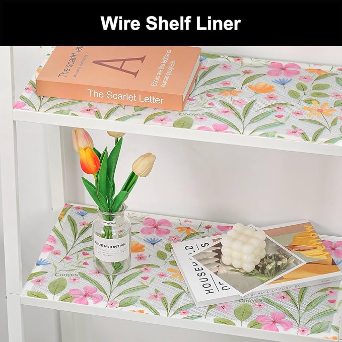 Cooyes Shelf Liner – Premium Non-Adhesive Cabinet & Drawer Liner for Kitchen – Waterproof Shelf Paper with Modern Pattern – Durable EVA Cabinet Mat – Easy to Cut （24" W x 120" L） - Image 8