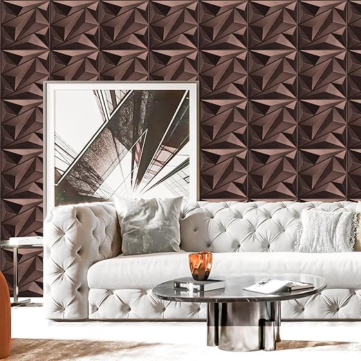 Art3dwallpanels Antique Copper 33 Pack 3D Wall Panels for Interior Decor, PVC Textured Wall Panels 12''x12'' Cover 32.Sq.Ft.Antique Copper - Image 5