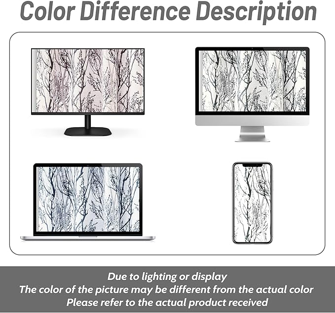 DriftAway Linen Printed Blackout Curtains Tree Branch Pattern Double Layer 84 Inches Long for Bedroom Classic Thermal Insulated Summer Sound Lined Grommet Drapes for Living Room 2 Panels Gray/Linen - Image 9
