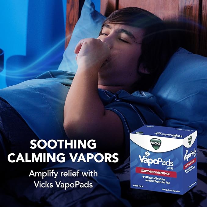 Vicks VapoPads Original Menthol Scent Refill Pads for Vicks Humidifiers and Sinus Inhalers, 20-Pack - Image 3