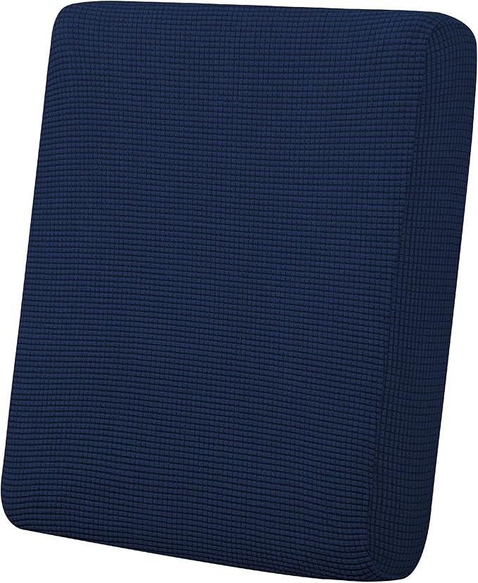 Easy-Going Stretch Chair Cushion Cover Sofa Cushion Furniture Protector Sofa Seat Sofa Slipcover Sofa Cover Soft Flexibility with Elastic Bottom(Chair Cushion, Navy) by Easy-Going