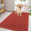 OLANLY Dog Door Mat for Muddy Paws 44x32, Absorbs Moisture and Dirt, Absorbent Non-Slip Washable Doormat, Quick Dry Chenille Mud Mat for Dogs, Entry Indoor Entryway Carpet for Inside Floor, Maple Red by OLANLY